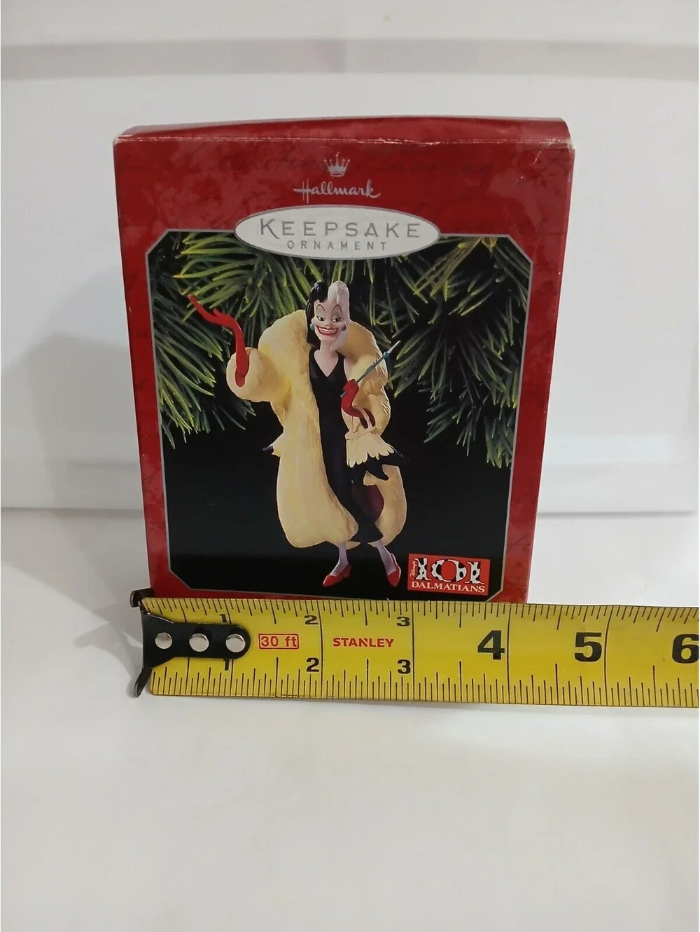 Hallmark Keepsake Ornament Cruella de Vil 1998 Disney 101 Dalmations Villain